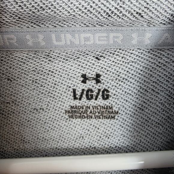 Under Armour Gray Oversized Comfy Athleisure UA Rival Terry Hoodie Size Large - Picture 4 of 8
